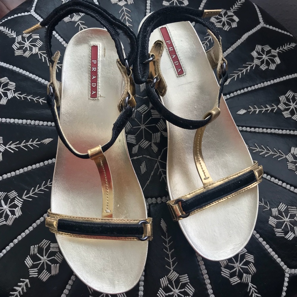 Prada platform sandals